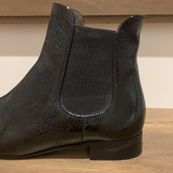 Bootie, Scarlet, black patent - Picture 4 of 6